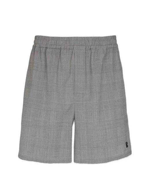 Balmain Gray Relaxed Shorts for men