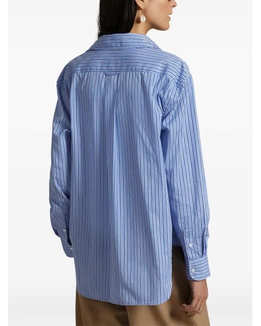 Polo Ralph Lauren Blue Striped Button-Up Shirt
