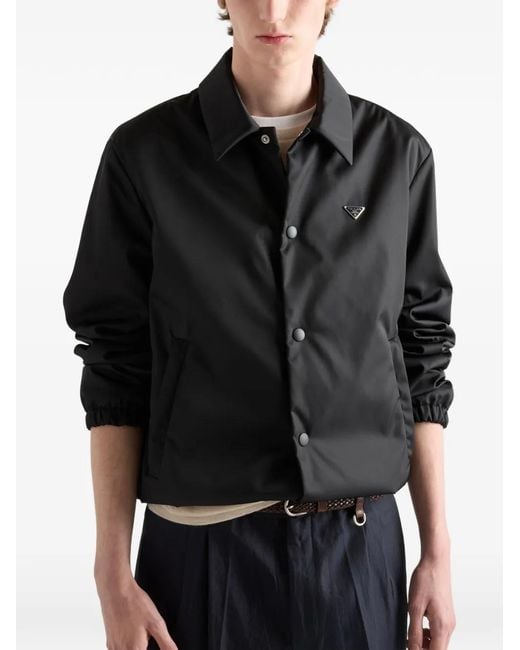 Prada Jacke Aus Re-Nylon in Black für Herren