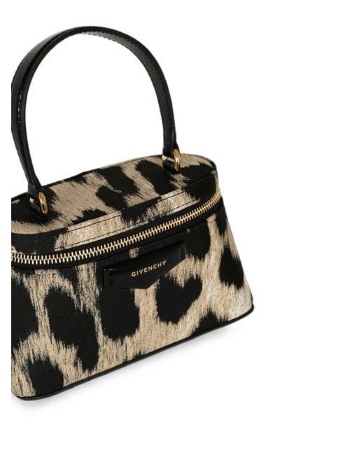 Givenchy Black Leopard-Print Tote Bag