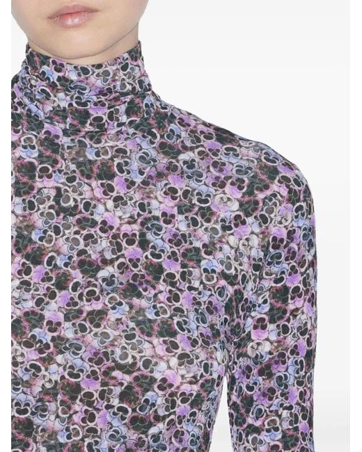 Isabel Marant Purple Vanessa Midi Dress