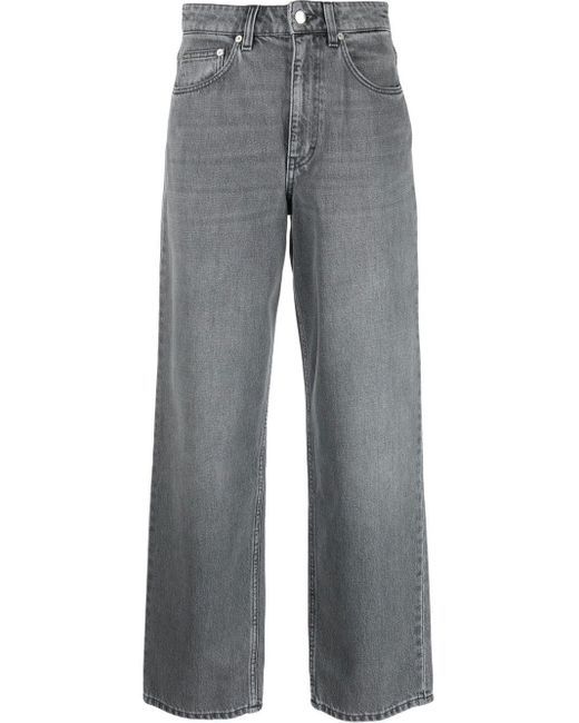 Filippa K Kay High-waisted Jeans in Gray | Lyst