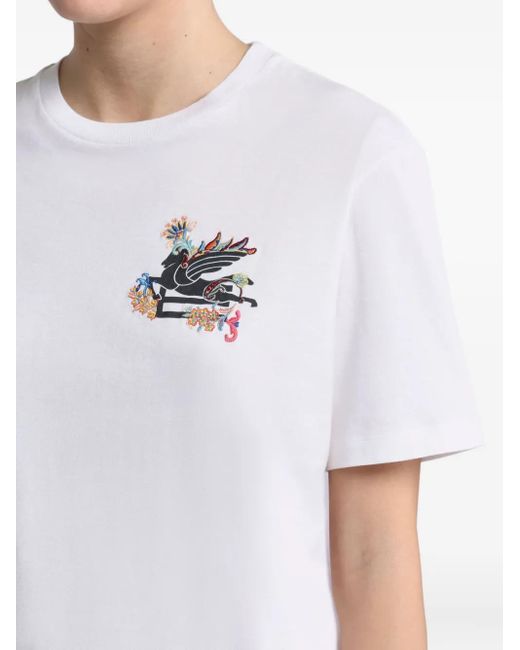 Etro White T-Shirts Clothing