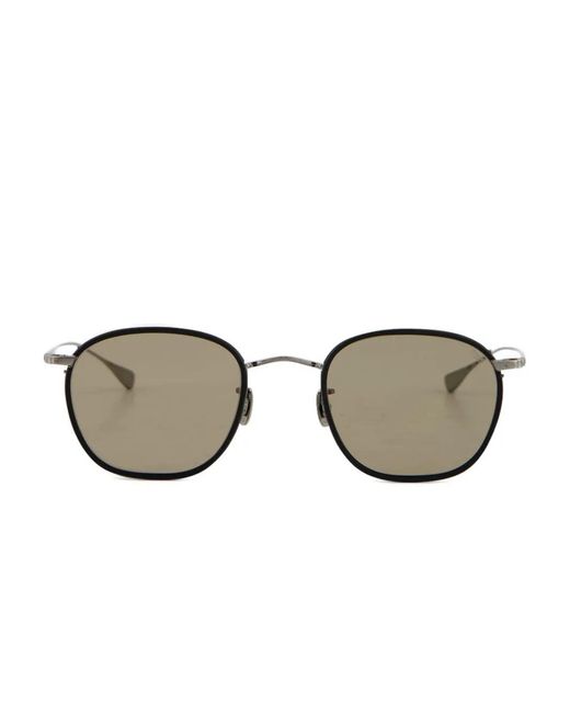 Eyevan 7285 Black Lunettes De Soleil À Monture Ronde for men
