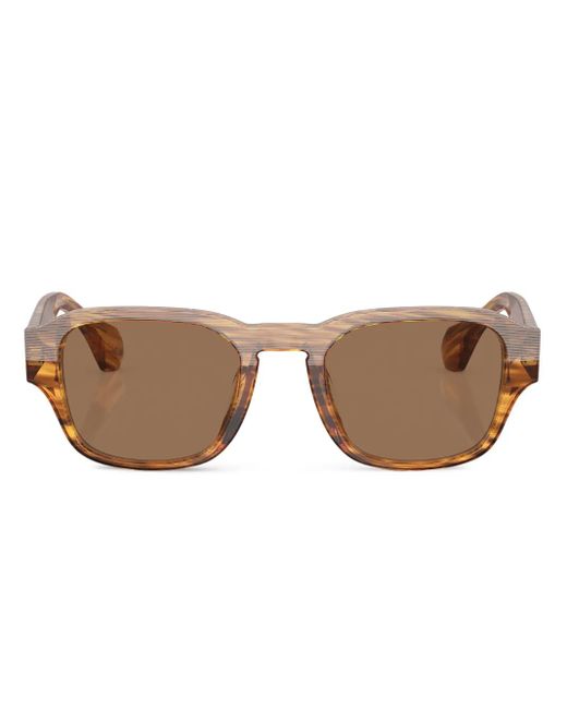 Alain Mikli Brown Square-Frame Sunglasses for men