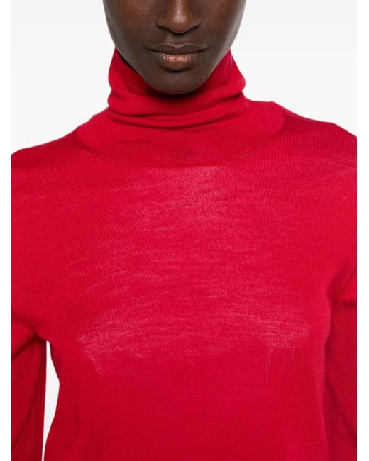 Rohe Red Roll-Neck Sweater