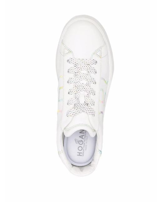 Hogan White Interactive Sneakers