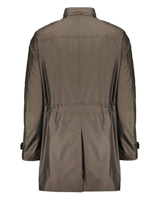 Moorer Brown Double-Breasted Coat for men
