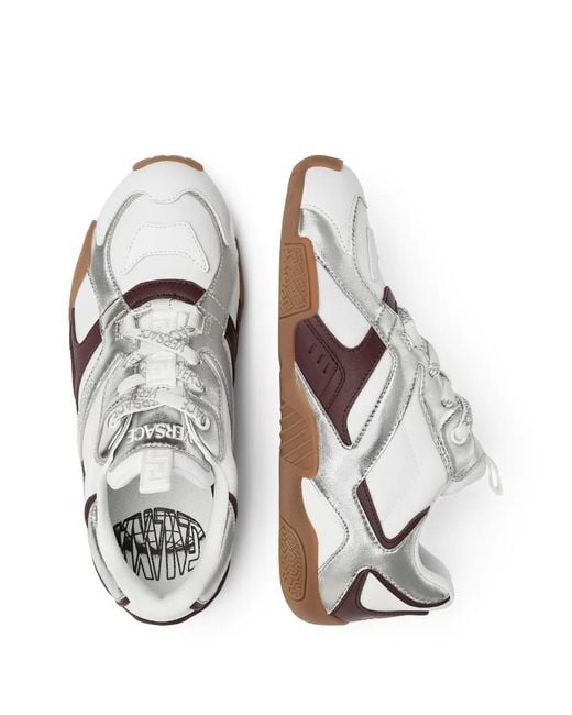 Versace White Galaxia Sneakers