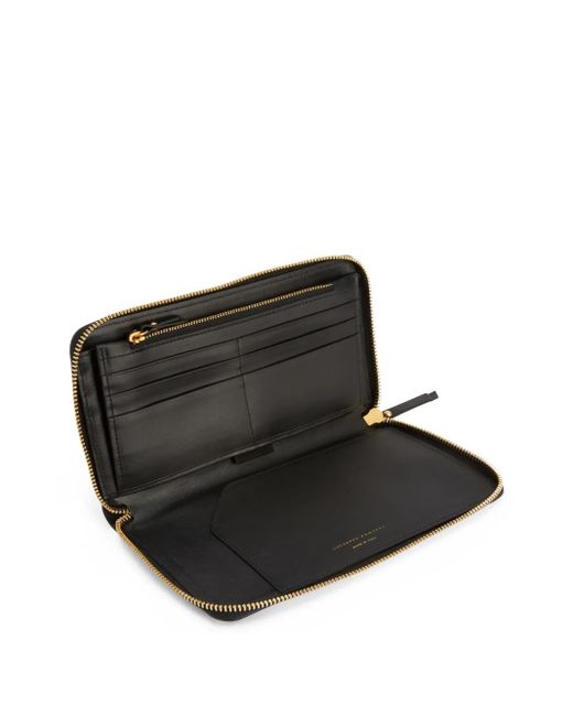 Giuseppe Zanotti Black Samuel Continental Wallet for men