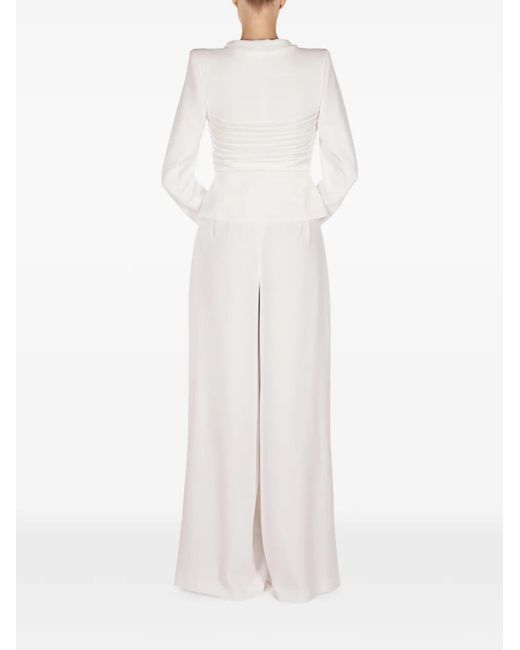ARAFTU White Button-Embellished All