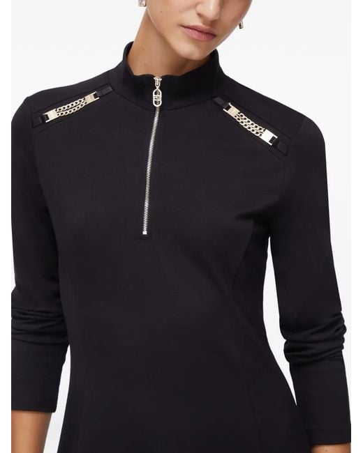 Liu Jo Black Short Milano Stitch Dress