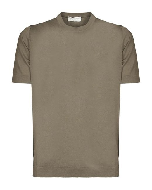 FILIPPO DE LAURENTIIS Green Cotton T-Shirt for men
