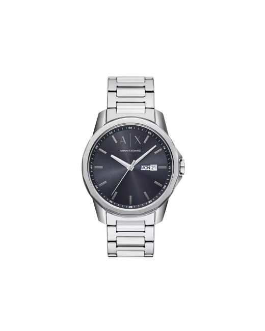 Reloj de 44 mm con cara redonda ARMANI EXCHANGE de hombre de color Blue