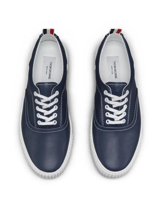Thom Browne Blue Heritage Sneakers for men