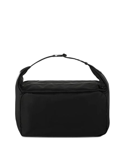 Fpm Milano Black Foldable Zip Tote Bag