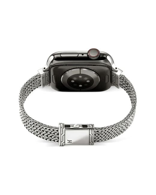 John Hardy ダイヤモンド スマートウォッチストラップ 12mm スターリングシルバー Black