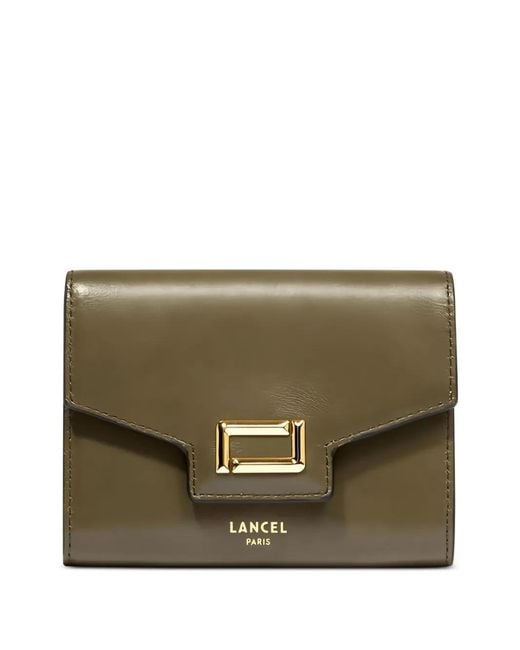 Lancel Green Angele Leather Wallet