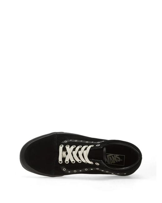 Vans Black Old Skool Star-Stud Suede Sneakers