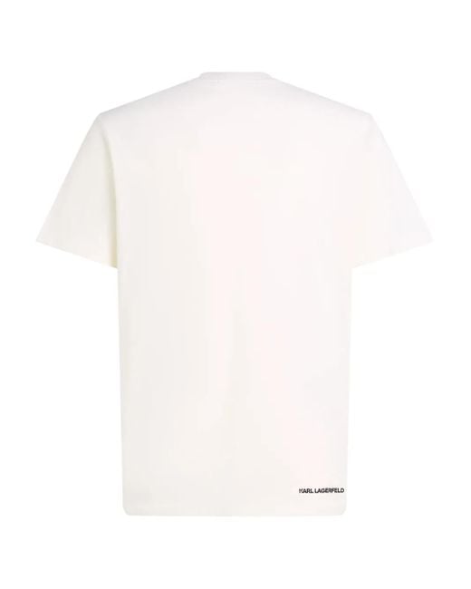 Karl Lagerfeld White Kameo T-Shirt for men