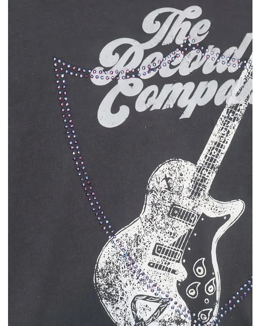 HTC Blue Studded Graphic-Print T-Shirt for men