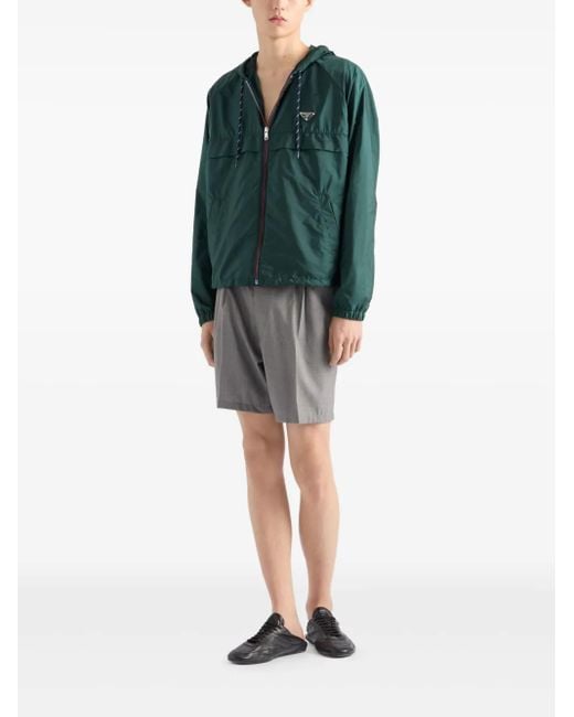 Prada Green Re-Nylon Blouson Jacket for men