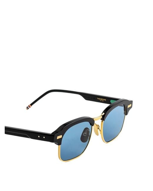 Thom Browne Blue Square-Frame Sunglasses