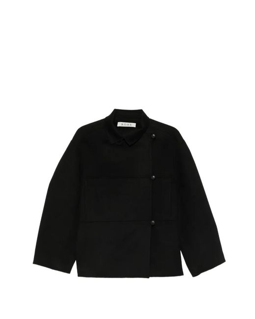 Chaqueta Con Botones Rohe de color Black