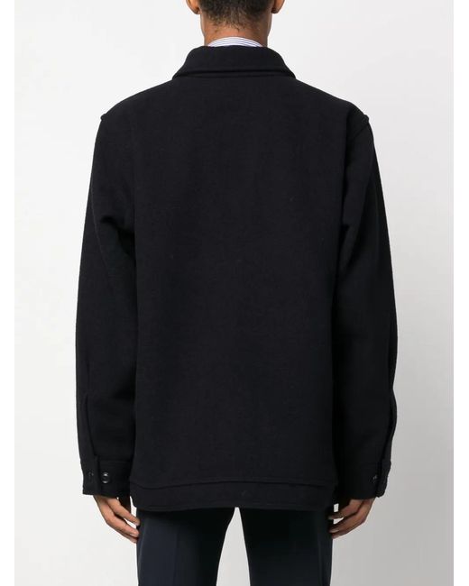 Filson Black Flap-Pockets Wool Shirt Jacket for men