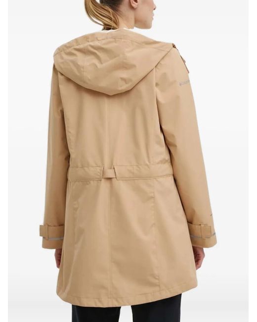 Columbia Jas Met Capuchon En Ceintuur in het Natural