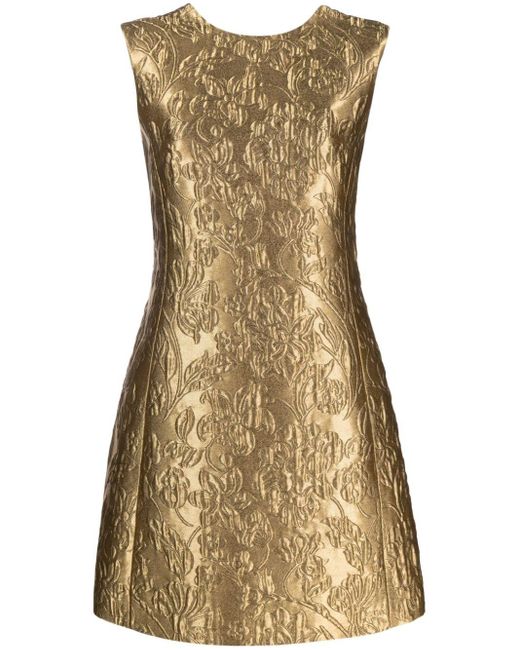 Emilia Wickstead Metallic Irma Lurex Jacquard Mini Dress