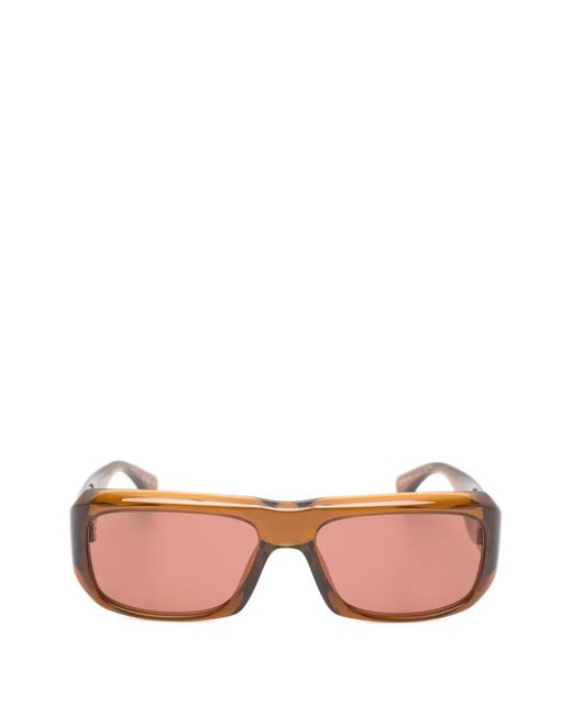 Saint Laurent Pink Sl 869 Rectangle-Frame Sunglasses