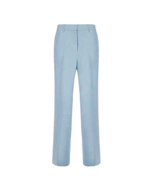 Antonelli Blue Pantalon Droit À Pinces