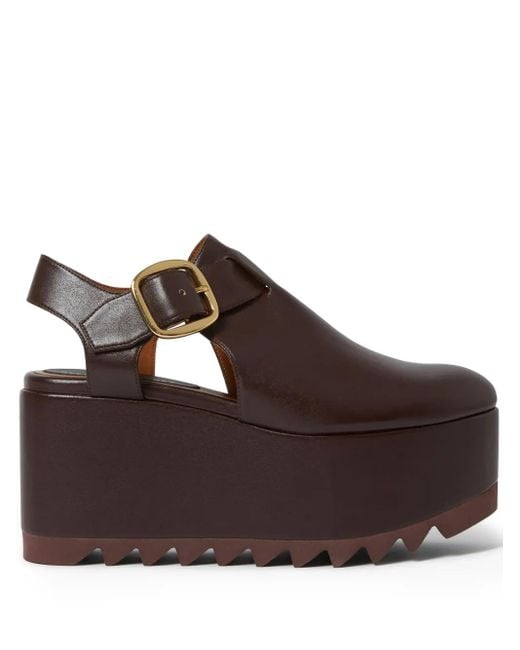 Stella McCartney Brown Elyse Alter Mat Sandals