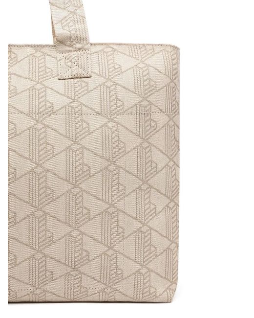 Lacoste Natural Summer Pack Geometric-Pattern Tote Bag