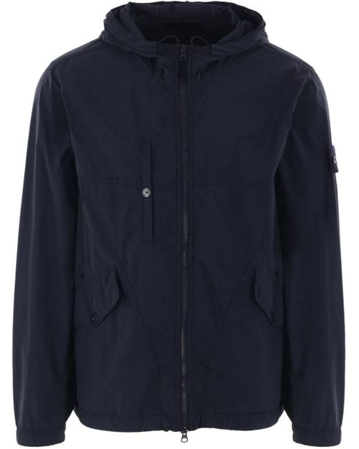 Stone Island Blue Ghost Windbreaker for men