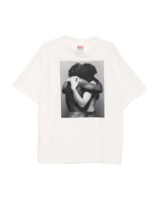 SAINT Mxxxxxx Natural Logo-Printed T-Shirt for men