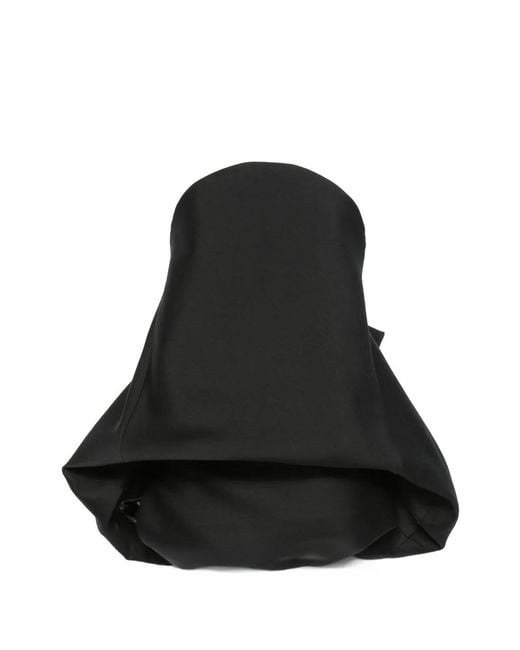 Balenciaga Black Mini Bow-Detail Balloon Dress