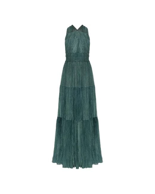 Ulla Johnson Green Freesia Silk Maxi Dress