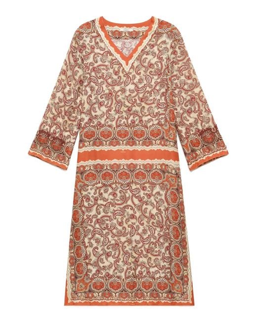 Maliparmi Multicolor Sunset-Paisley Mini Dress