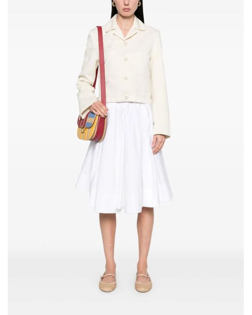 Filippa K White Patch-Pockets Jacket