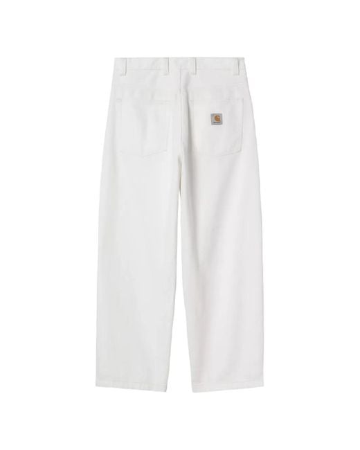 Carhartt White Brandon Trousers for men