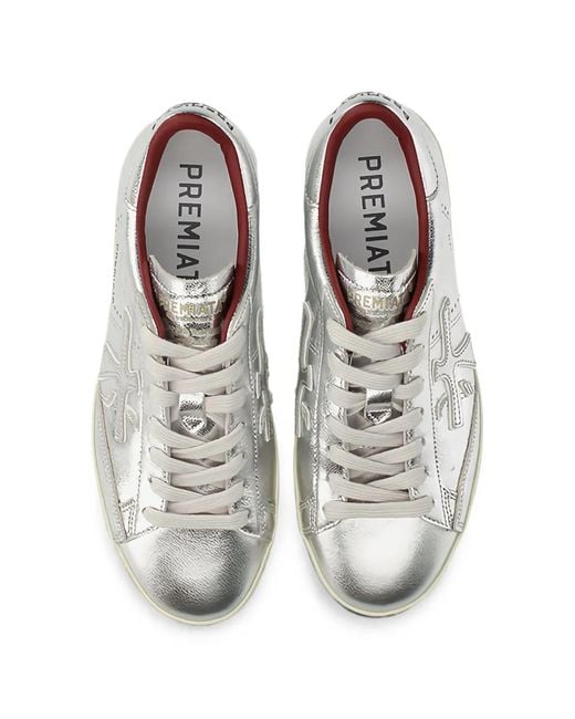Premiata White Stevend 8493 Sneakers