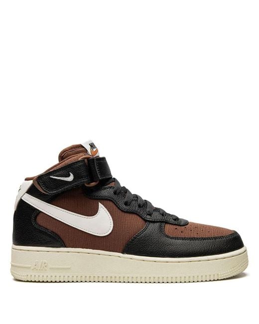 Nike Brown Air Force 1 Mid '07 Lx Shoes