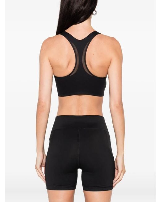 Adidas By Stella McCartney Black Sport-Bh Mit Racerback