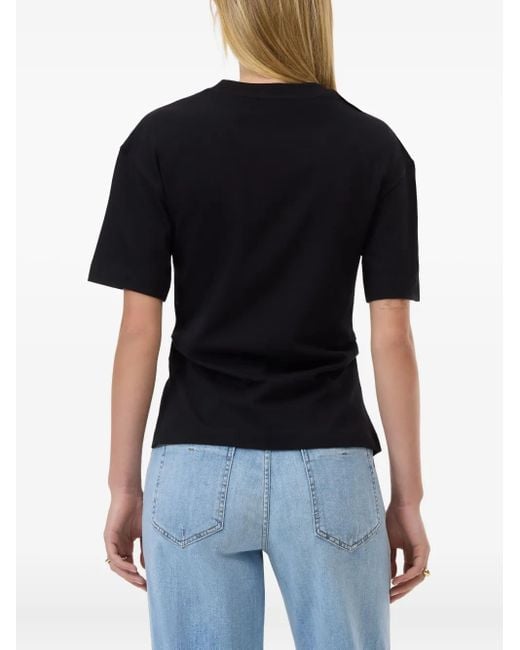 Closed Black Side-Split T-Shirt