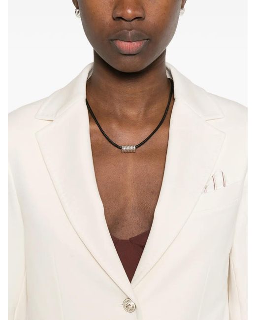 Circolo 1901 White Single-Breasted Blazer