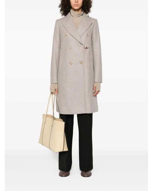 Fay Gray Double-Breasted Clasp Coat