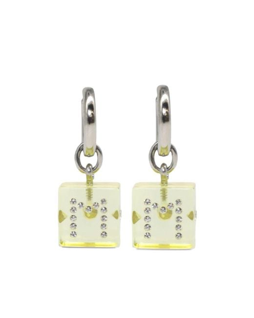 Marni Metallic Logo-Embellished Charm Earrings