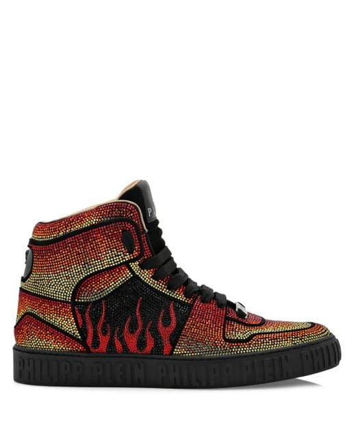 Philipp Plein Brown Hi-Top Sneakers for men